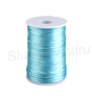 Saténová šňůrka 2mm - světle modrá 3m/bal (N31)