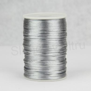 Saténová šňůrka 2mm - šedá nejsvětlejší 3m/bal (N33)