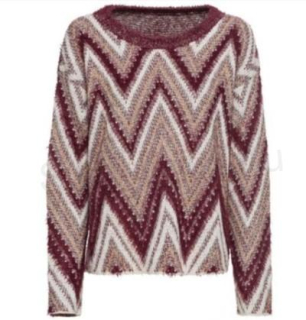 Dámský vzorovaný svetr velikost M (K455)