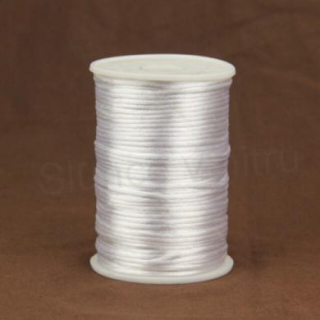 Saténová šňůrka 2mm - bílá 3m/bal (N34)