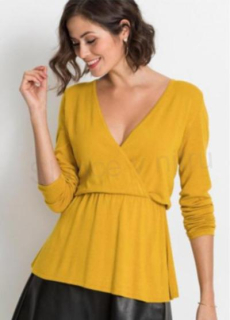 Dámský svetr s hlubokým výstřihem velikost XS (K462)