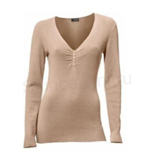 Dámský svetr s výstřihem do V velikost S (K463)