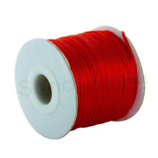 Saténová šňůrka 2mm - červená 3m/bal (N36)