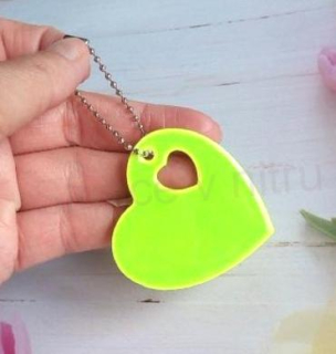 Klíčenka reflexní, fosforové srdce žluté (E894)