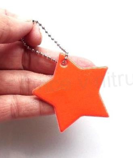 Klíčenka reflexní, fosforová hvězda oranžová (E901)