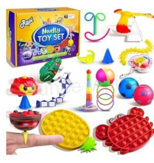 Sada Fidget s Pop it Toys, sada senzorických hraček (D922)