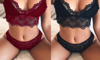 Krajkové prádlo červené, černé Sety velikost 2 XL (K467)