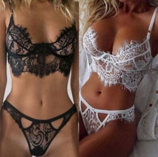 Dámské prádlo krajkové bilé, černé (K468)