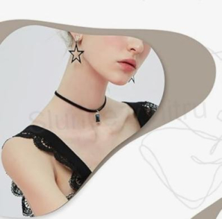 Náhrdelník dvojitý choker s přívěskem (BD856)