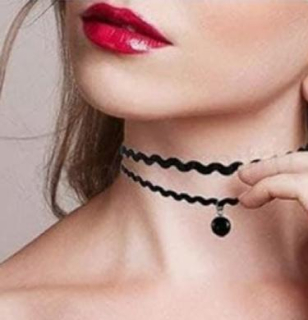 Náhrdelník choker s kuličkou ozdobný (BD857)