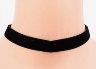 Náhrdelník choker sametový černý (BD860)