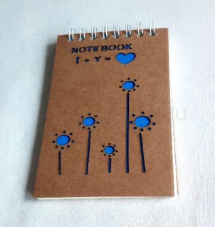 Notes, blok kroužkový linkovaný 13 x 8 cm - 50 listů (E917)