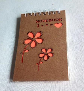 Notes, blok kroužkový linkovaný 13 x 8 cm - 50 listů (E917)