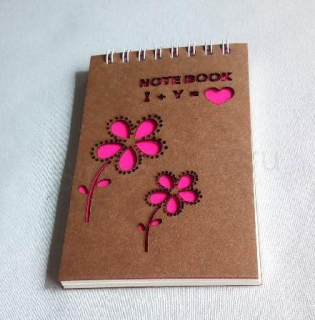 Notes, blok kroužkový linkovaný 13 x 8 cm - 50 listů (E917)