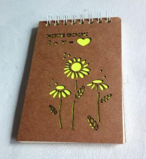 Notes, blok kroužkový linkovaný 13 x 8 cm - 50 listů (E917)