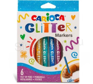 Glitter Markers fixy 6 barev (E919) 