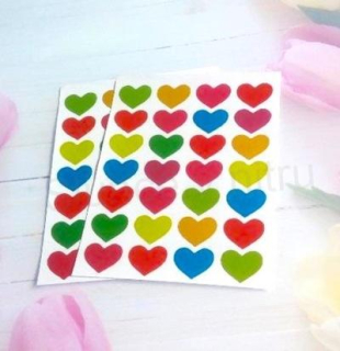 Metalické samolepky, nálepky Srdce (E922)