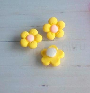 Pryskyřičné odznačky na boty květina (H580)