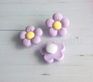 Pryskyřičné odznačky na boty květina (H585)