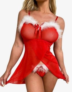 Sexy vánoční prádlo - kostým, košilka vel. L (K479)