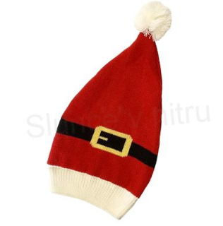 Pletená vánoční čepice 21 x 40 (K482)