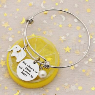 Nerezový náramek s ozdobami na ruku (BC577)