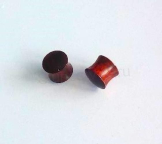 Dřevěný plug, tunel do ucha 12 mm (BB797)