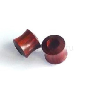 Dřevěný plug, tunel do ucha 12 mm (BB799)