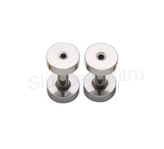 Falešný plug do ucha z nerez oceli 7 mm platinový (BB811)