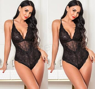 Dámské jednodílné spodní krajkové prádlo vel. XL (K499)