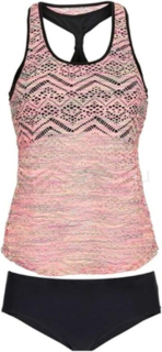 Dámské dvoudílné push‑up tankini La Orchid velikost L (K502)