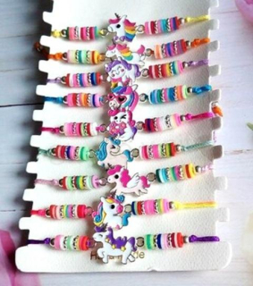 Šňůrkový náramek na ruku jednorožec (BC583)