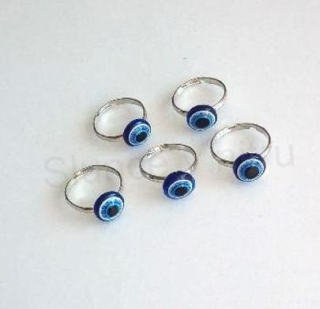 Nastavitelný prsten modré oko - 10 mm (BP430)