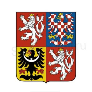 Samolepka na auto znak české republiky 16 x 13 cm (E926)