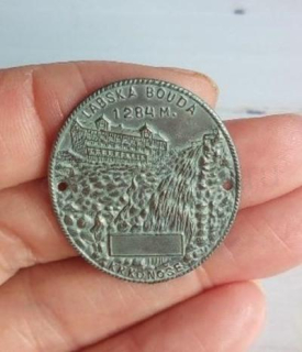 Turistický štítek na hůl - Labská Bouda 1284 M (MB918) 