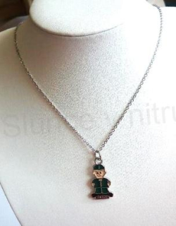 Náhrdelník s přívěškem Dobrý voják Švejk z nerez oceli (BD869)