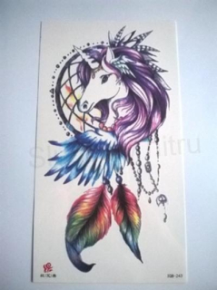 Voděodolné, dočasné tetovaní jednorožec, snář (E954)