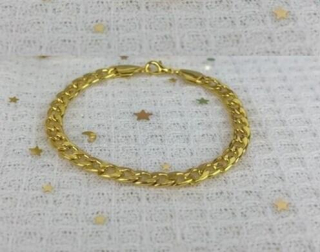 Pozlacený řetízkový nerezový náramek (BC585)