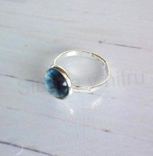 Nastavitelný prsten modré oko - 10 mm (BP436)