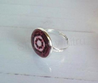 Nastavitelný prsten mandala - 18 mm (BP449)