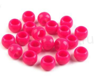 Plastové korálky s velkým průvlekem 7 x 10 mm (AC85)