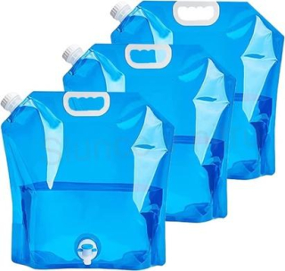 Skládací kanystr na vodu 2dílný s kohoutkem a rukojetí (L47)