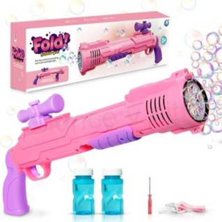 Pistole na mýdlové bubliny, výrobník mýdlových bublin pistole pro děti 5000+ bublin/minutu (D934) 