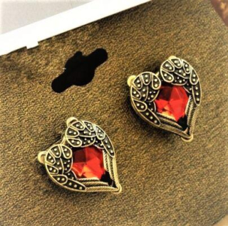 Puzetové náušnice | Retro Andělská křídla (BB10)