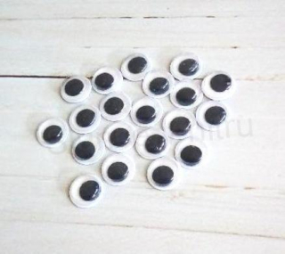 Samolepicí oči 10 mm - 20 kusů (V198)