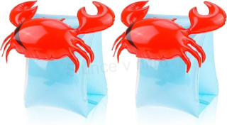 Nafukovací rukávky do vody 3D Krab- vel.28 x 20 cm (D935)