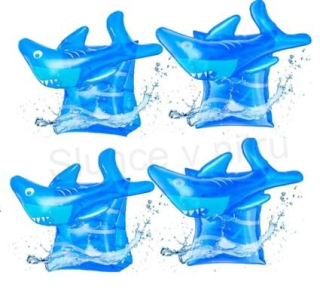 Nafukovací rukávky do vody 3D Žralok vel.28 x 20 cm (D936)