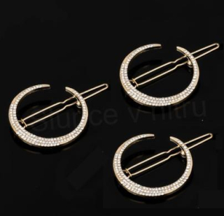 Sponka, vlásenka do vlasů se štrasovými kamínky (H611)