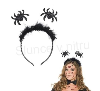 Halloween čelenka do vlasů pavouk (K544)