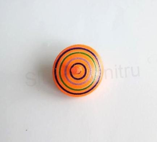 Dřevěná káča, kolovrátek – oranžová (D954)